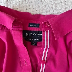 Fuchsia Button Up Shirt - Jones NY PL